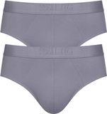 Sloggi SLG Base Soft Brief C2P Heren Onderbroek - Grijs (Set van 2)
