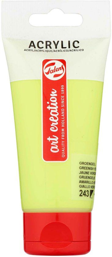 Talens ArtCreation Acrylverf Tube 75ml Groengeel (243)