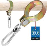 KOTARBAU® Schommelhaak met Karabijnhaak, Verzinkt Staal, ⌀ 80 mm, Goud