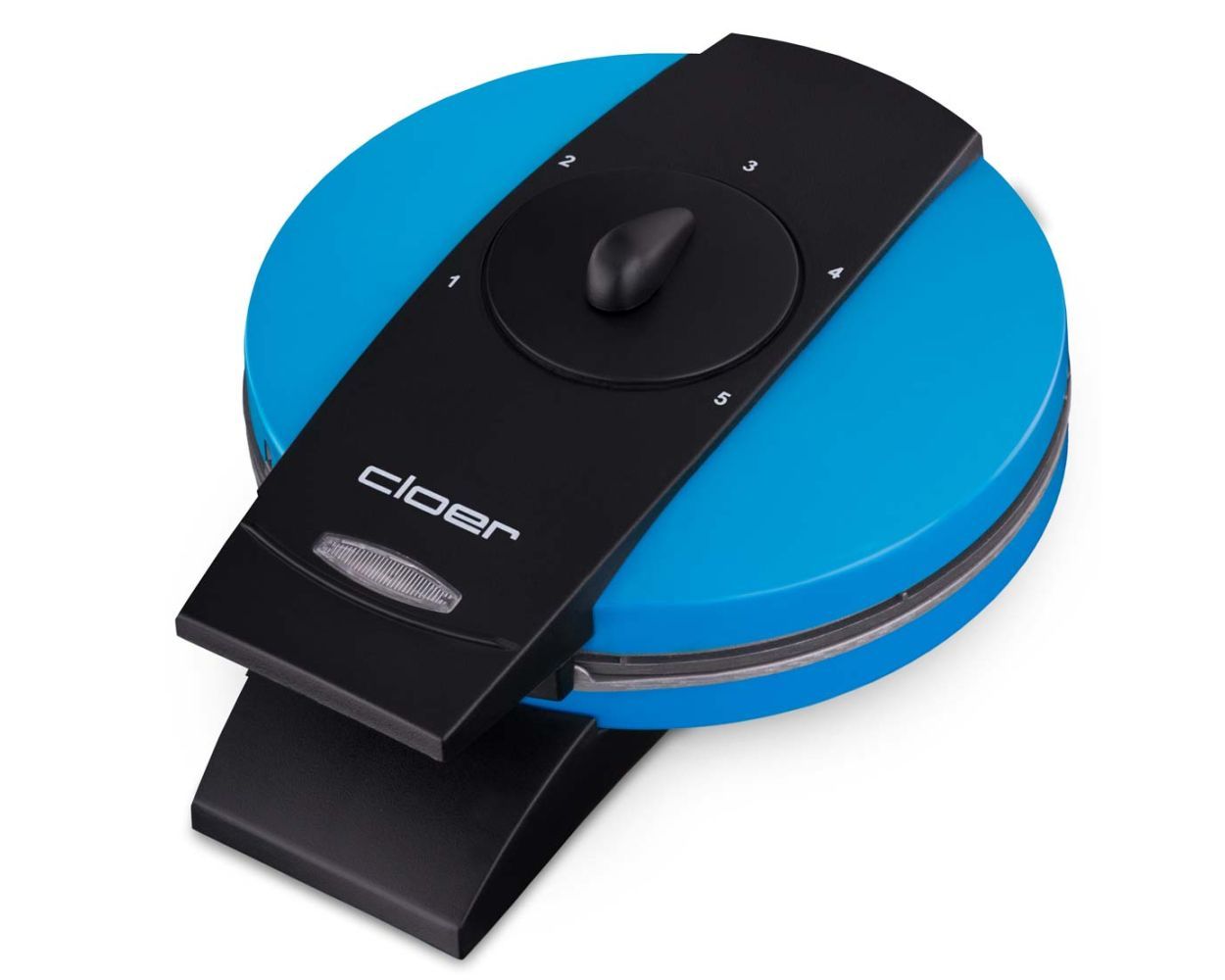 Cloer 1627-13 Wafelijzer - 5 Wafels - 930W - Zwart/Blauw