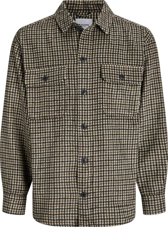 JACK&JONES Jongens Overhemd JJEBRADLEY OLLIE OVERSHIRT LS JNR - Maat 164