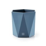 Miquelrius - Bureau pennenhouder, Bureau-organizer met soft-touch design, Stevige structuur, Ideaal voor kantoor, bureau of studeerkamer, Opbergruimte voor kantoorbenodigdheden, Kleur blauw