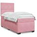 Maison Exclusive - Lit boxspring avec matelas, rose, 90x190 cm, velours