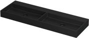 Wastafel INK United Wastafel Dubbel Zonder Kraangat Mat Zwart 1400x450x110 mm