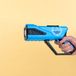 Out of the Blue Bubble Gun met LED 25 cm - Bellenblaaspistool blauw incl. vloeistof