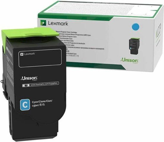 Lexmark C242XC0 Cyan Toner Cartridge - 3500 Pages