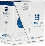 DANICOM CAT6 UTP 305m kabel op rol soepel - PVC (Fca)