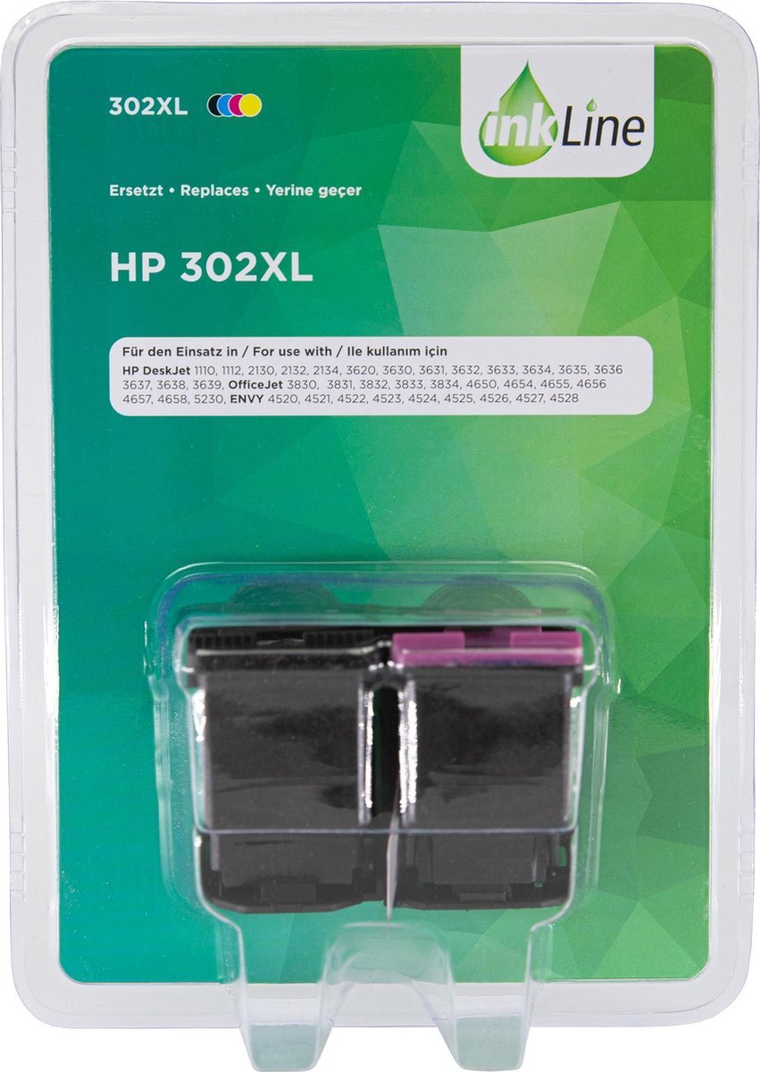 Pixeljet Inkline Blister Cartridges HP 302XL - 2-pack - Zwart en Kleur