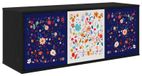 Meuble TV mural MAINZ 102 x 33 x 40 cm Chêne noir