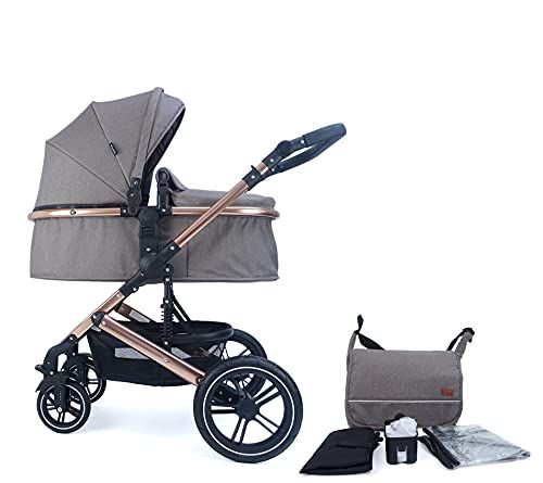 PIXINI Neyla Combi Kinderwagen - Goud/Bruin