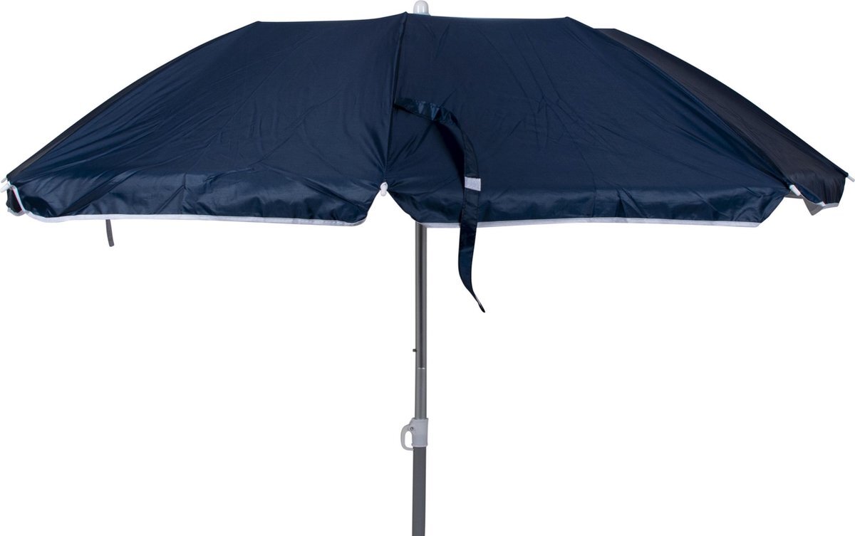 Bo-Camp Parasol - Compact - 3-Delig - Ø 160 cm - Blauw