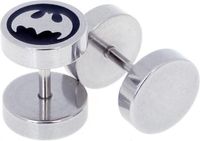 LGT JWLS Lookinggoodtoday Heren oorbellen Fake Ear Plug Bat