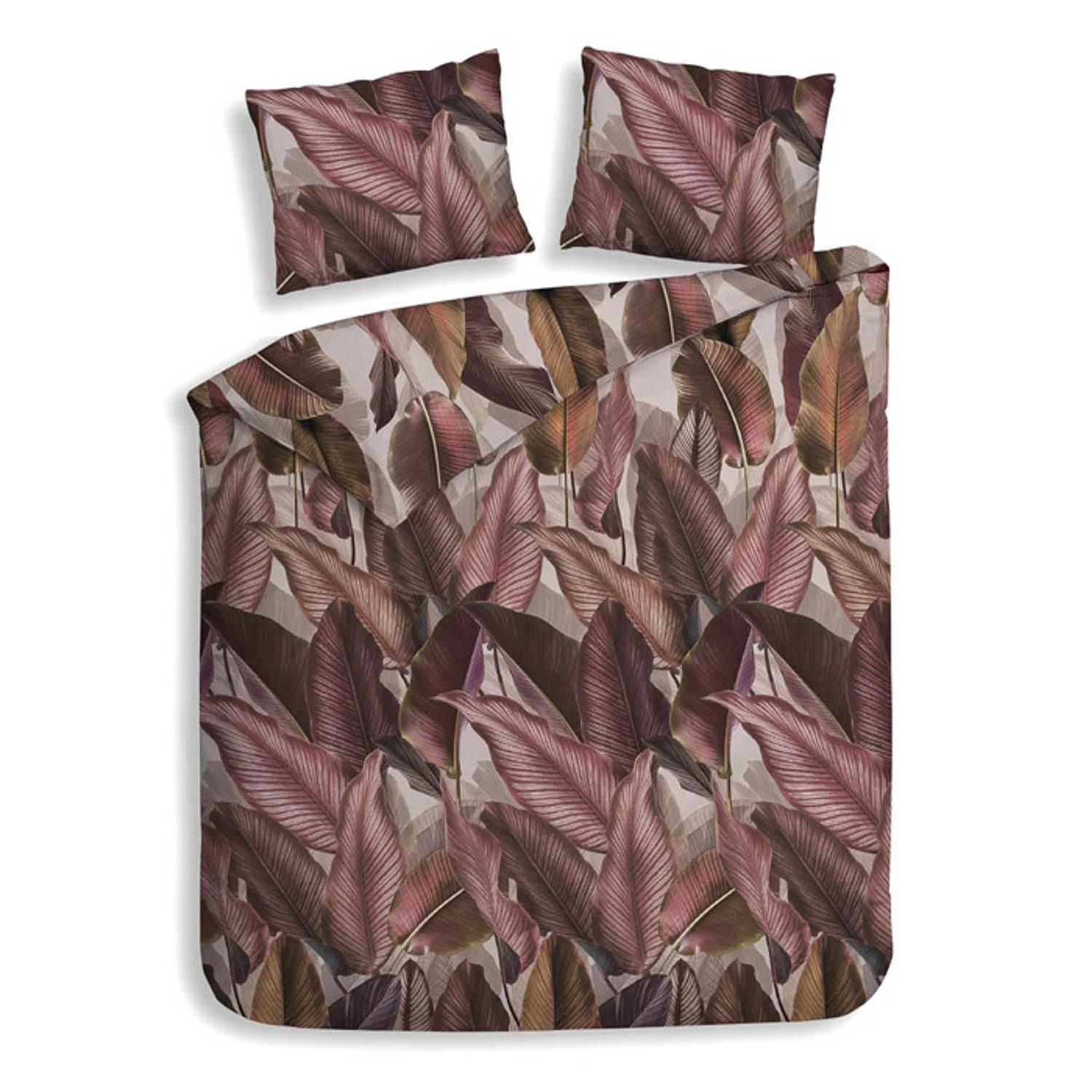 Heckett & Lane Alys Flanel Dekbedovertrek - Lila - Lits-Jumeaux 240x200/220cm