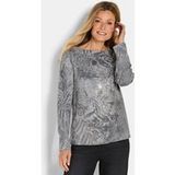Goldner Sweatshirt Shirt met lange mouwen en print, boothals