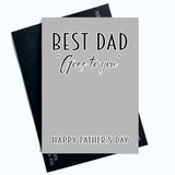 Vaderdag SP53 Vaderdag Kaarten Voor Papa Beste Vader Gaat Naar U Wenskaart Joke Lachen Fun Nieuwigheid Grijze Kaart