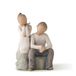 Willow Tree 26187 Broer en Zus Figuur, 7,6 x 3,8 x 14 cm, Naturel