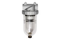 RIEGLER 100961-650 G/K-HA filter "standaard", met polycarbonaat container, 40 µm, BG 4, G 1 1/2, 1 stuks