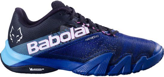 Babolat Jet Premura 2 Padel Schoenen Heren Synthetisch Rubber Zwart/Blauw