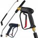 Rosfix Jeu de remplacement de pistolet de pulvérisation - Lance haute pression 90 cm, buse - M22x1,5, 345 bar - Convient pour Kärcher, Kränzle