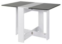 Table de salle à manger - Table de cuisine carrée - 103 x 76 x 73,4 cm - Convient pour 4 personnes - Style moderne et minimaliste - Petit, convient pour salle à manger/salon - Béton blanc