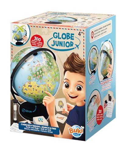 Buki France Buki - Wereldbol junior - educatieve wereldbol - 20 cm - divers