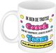 Bellatio Decorations cadeau mok voor coach - grappig - keramiek - 300 ml