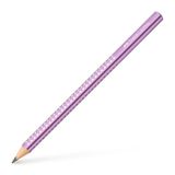 Faber-Castell 111663 - doos met 12 grafietstiften, Jumbo Sparkle Metallic, violet