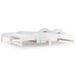 VidaXL Canapé-lit extensible 2x(80x200) cm pin massif blanc
