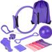 Lila anneau de yoga set de fitness - 13 pièces - Pour l'étirement et l'entraînement du tronc - Adapté à un usage domestique
