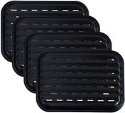 BBQ Collection Plaque de grill - 4 pièces - Acier - 34 x 24 x 2 cm