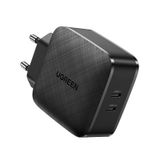 Ugreen 70867 Wandlader met 2x USB-C poorten, 66W PD, Zwart