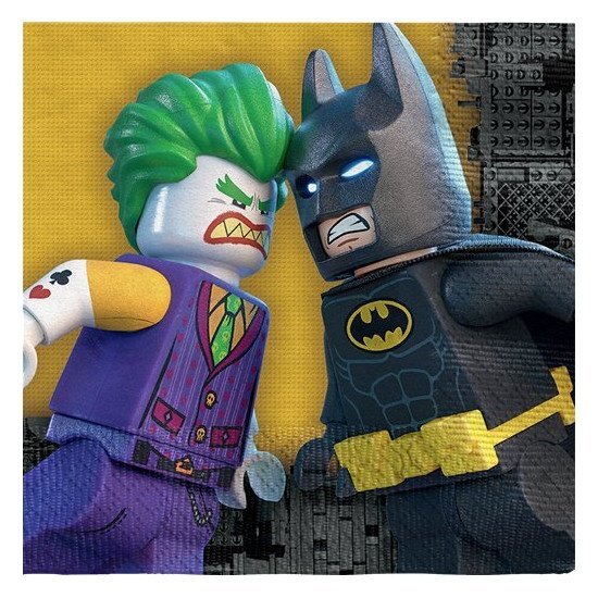 Batman 20 papieren Lego â servetten Feestdecoratievoorwerp