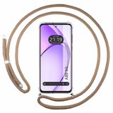 Tumundosmartphone Transparante beschermhoes voor Oppo A80 5G met koord, camel