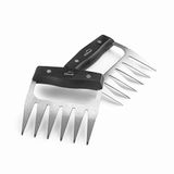 Lacor 38015 berenklauwen, voedselmessen, roestvrij staal, ideaal voor het afbroeien en omgaan met vlees, ergonomische handgreep, 10,5 x 12 cm, roestvrij staal