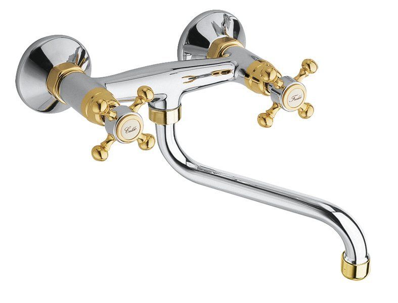 Reitano Rubinetteria ANTEA Wandmontage mengkraan - chroom/goud