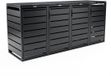 Borghio Conteneur Huis - Kliko Huis 4 containers - 80*280*125 cm (L*B*H) Antraciet