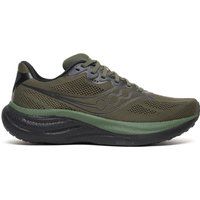 Saucony Ride 19 Neutrale schoen Heren - olijf, zwart, Maat 44