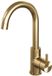 Brauer Gold Edition Hoge Opbouw Wastafelmengkraan met Draaibare Ronde Uitloop Model B Goud Geborsteld PVD