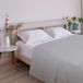 ECOMMERC3 Extra zacht en comfortabel laken voor bedden met 200 cm, zilvergrijs, 100% gemaakt in Spanje, ademend, onderhoudsvriendelijk