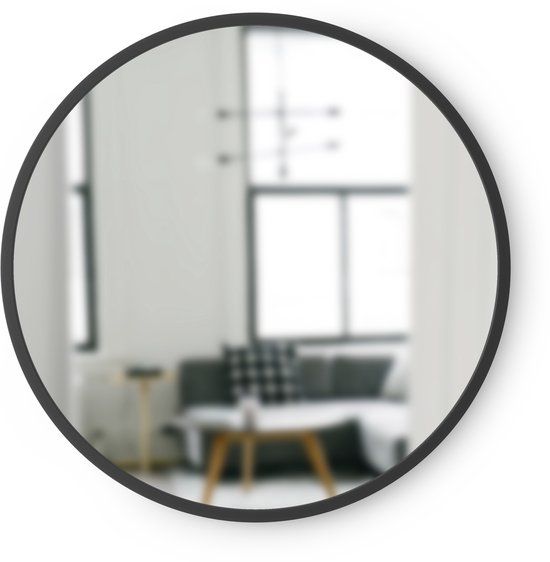 Umbra Hub - Ronde Muurspiegel - Zwart
