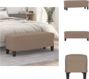 vidaXL Bankje 100x35x41 cm microvezelstof taupe