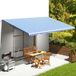 Maison Exclusive - Pièce de rechange pour store, bleu et blanc, 600x350 cm, polyester