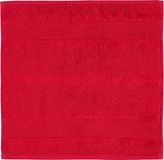 CAWÖ Noblesse² Uni Washandje - Rood - 30x30