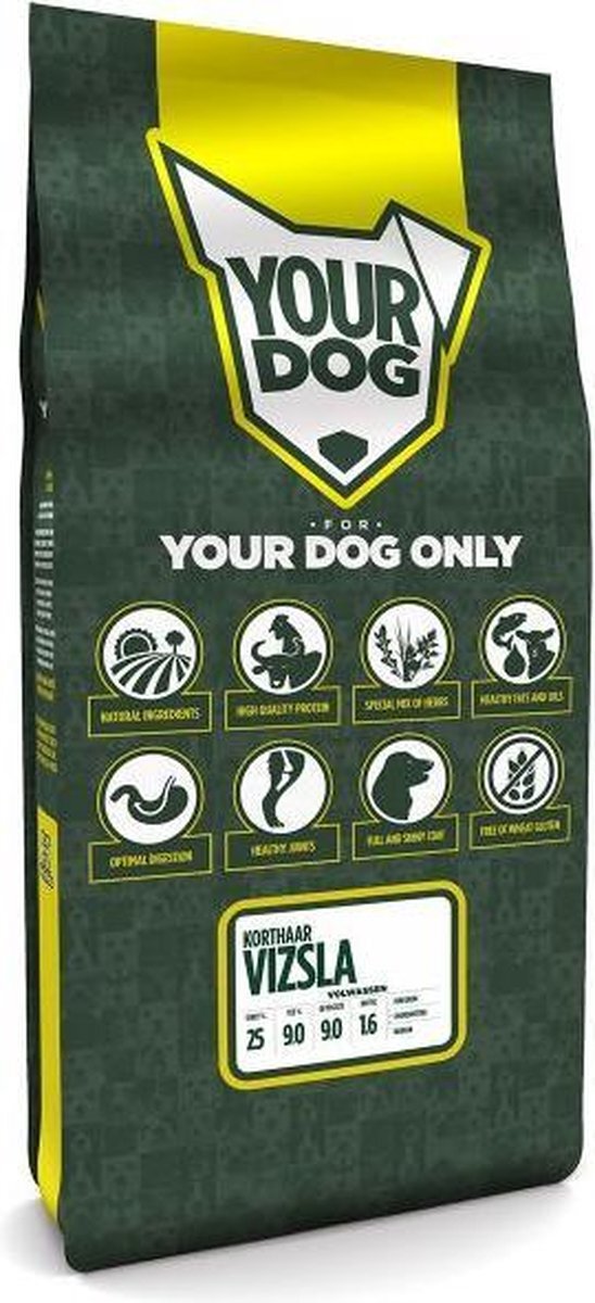 Yourdog Volwassen 12 kg vizsla korthaar hondenvoer
