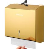 Papieren Commerciële muur keukenpapier dispenser, C-vouw, handpapieren handdoekdispenser, roestvrijstalen houder