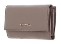Coccinelle Metallic Zacht Portemonnee Leer 14 cm - Dames - Horizontaal - warm taupe