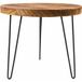 Table d'appoint ronde 50 cm bois de paulownia 50 cm