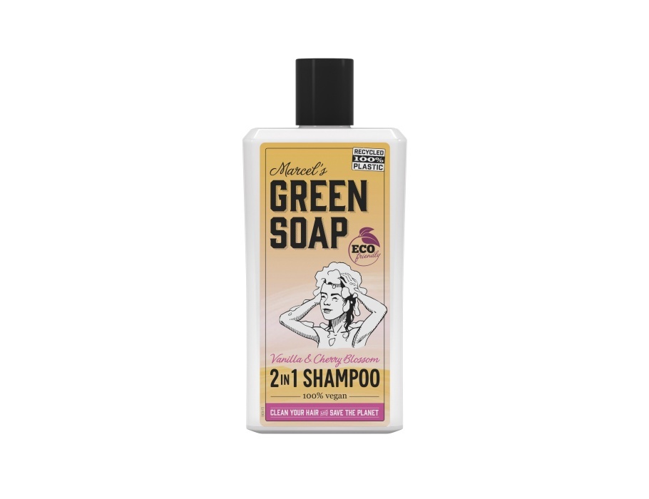 Marcels Green Soap Shampoo - Vanille & Kersenbloesem - 500ml Vanille & Kersenbloesem