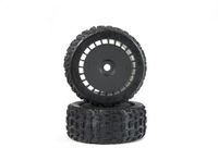 Horizon dBoots Katar T Belted 6S Tire Set Glued (Blk) (2)