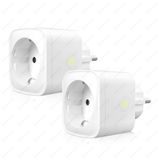 HOFTRONIC SMART 2x Slimme stekker - WiFi & Bluetooth - met tijdschakelaar - Compatibel met Amazon Alexa & Google Home - Wit - 16a smart plug